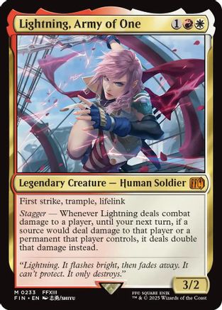 Lightning, Army of One (FIN-233) - FINAL FANTASY