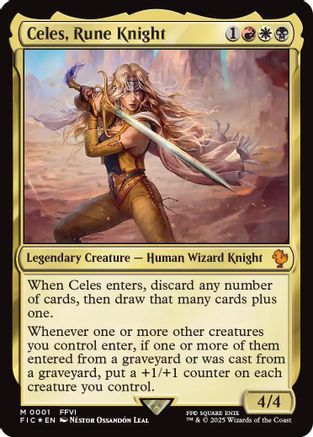 Celes, Rune Knight (FIC-001) - Commander: FINAL FANTASY