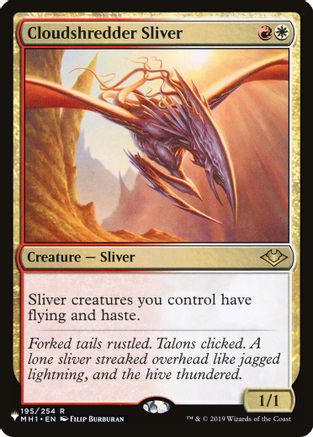Cloudshredder Sliver (MH1) (LIST-195) - The List Reprints