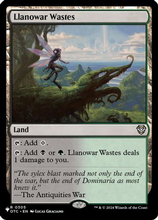 Llanowar Wastes (OTC) (LIST-305) - The List Reprints