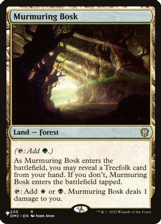 Murmuring Bosk (DMC) (LIST-220) - The List Reprints