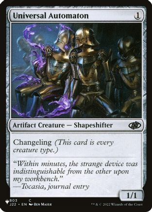 Universal Automaton (J22) (LIST-803) - The List Reprints