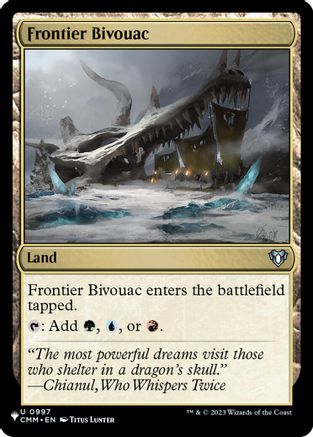 Frontier Bivouac (CMM) (LIST-997) - The List Reprints