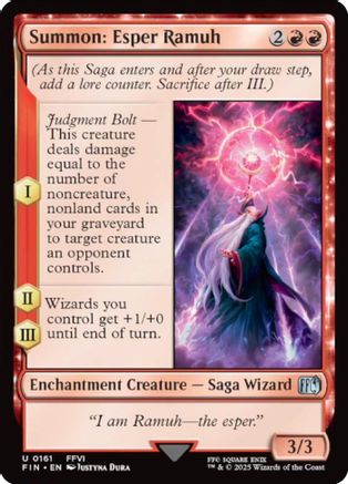 Summon: Esper Ramuh (FIN-161) - FINAL FANTASY Foil