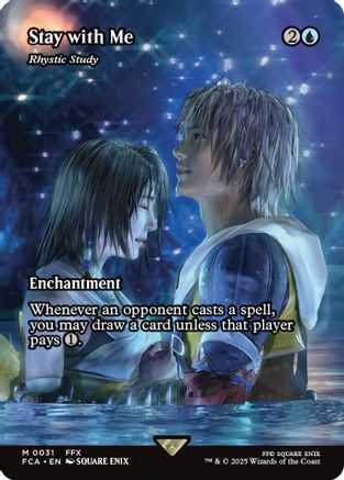 Stay with Me - Rhystic Study (Showcase) (FCA-031) - FINAL FANTASY: Through the Ages Foil
