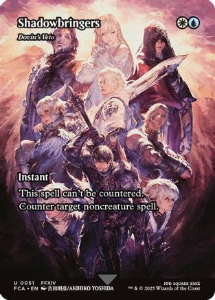 Shadowbringers - Dovin's Veto (Showcase) (FCA-051) - FINAL FANTASY: Through the Ages Foil