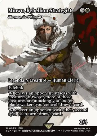 Minwu, Rebellion Strategist - Mangura, the Diplomat (Showcase) (FCA-025) - FINAL FANTASY: Through the Ages Foil