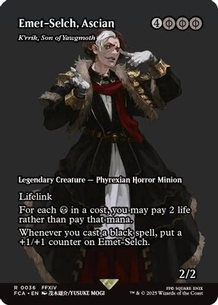 Emet-Selch, Ascian - K'rrik, Son of Yawgmoth (Showcase) (FCA-036) - FINAL FANTASY: Through the Ages