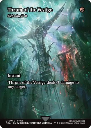 Thrum of the Vestige - Lightning Bolt (Showcase) (FCA-040) - FINAL FANTASY: Through the Ages