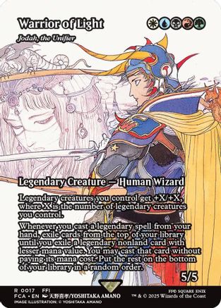 Warrior of Light - Jodah, the Unifier (Showcase) (FCA-017) - FINAL FANTASY: Through the Ages Foil