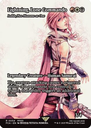 Lightning, Lone Commando - Isshin, Two Heavens as One (Showcase) (FCA-054) - FINAL FANTASY: Through the Ages