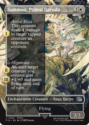 Summon: Primal Garuda (Borderless) (FIN-360) - FINAL FANTASY Foil