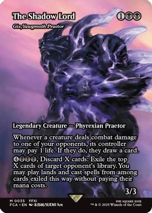 The Shadow Lord - Gix, Yawgmoth Praetor (Showcase) (FCA-035) - FINAL FANTASY: Through the Ages Foil