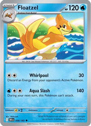Floatzel 58 - SV10 Destined Rivals