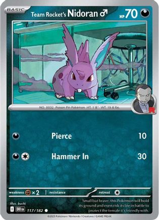 Team Rocket's Nidorand 117 - SV10 Destined Rivals