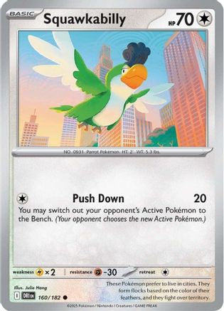 Squawkabilly 160 - SV10 Destined Rivals Reverse Holofoil