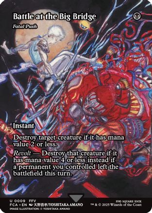 Battle at the Big Bridge - Fatal Push (Showcase) (FCA-009) - FINAL FANTASY: Through the Ages Foil