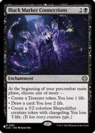 Black Market Connections (LIST-181) - The List Reprints