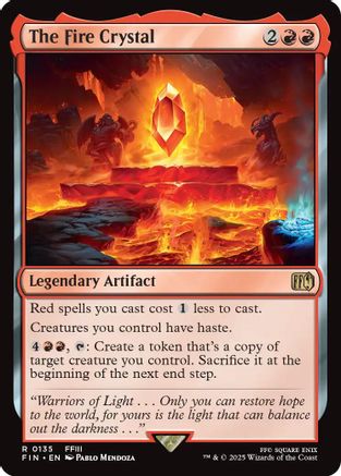 The Fire Crystal (FIN-135) - FINAL FANTASY Foil
