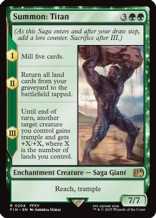 Summon: Titan (FIN-204) - FINAL FANTASY Foil