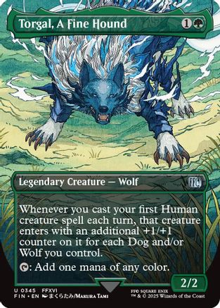 Torgal, A Fine Hound (Borderless) (FIN-345) - FINAL FANTASY Foil