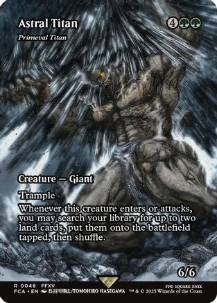Astral Tiran - Primeval Titan (Showcase) (FCA-048) - FINAL FANTASY: Through the Ages Foil