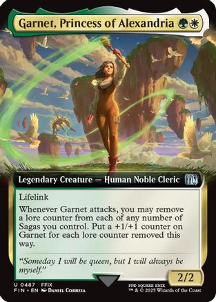 Garnet, Princess of Alexandria (Extended Art) (FIN-487) - FINAL FANTASY Foil