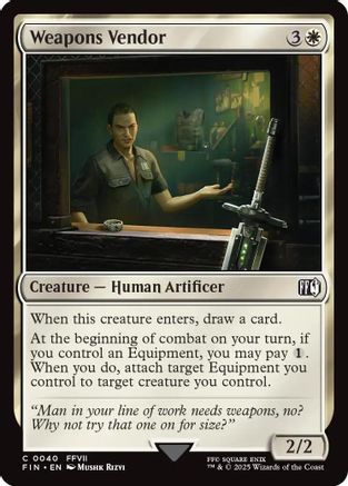 Weapons Vendor (FIN-040) - FINAL FANTASY Foil