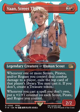 Vaan, Street Thief (Borderless) (FIN-390) - FINAL FANTASY Foil