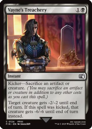 Vayne's Treachery (FIN-124) - FINAL FANTASY Foil
