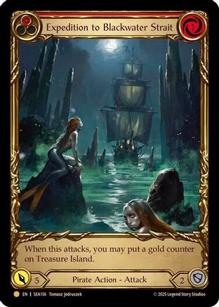 Expedition to Blackwater Strait (Treasure) (SEA156) - High Seas Cold Foil