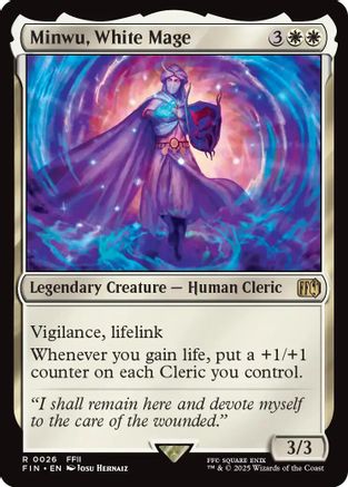 Minwu, White Mage (FIN-026) - FINAL FANTASY Foil