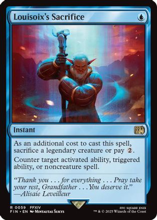 Louisoix's Sacrifice (FIN-059) - FINAL FANTASY Foil