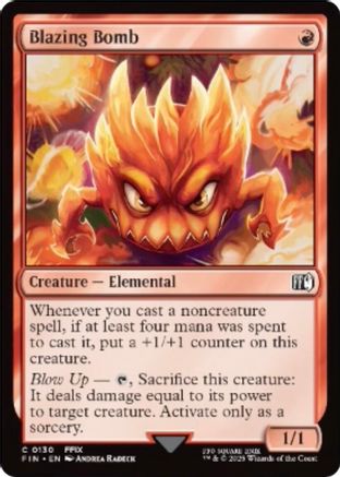 Blazing Bomb (FIN-130) - FINAL FANTASY Foil