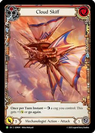 Cloud Skiff (Red) (GEM041) - GEM Pack 2