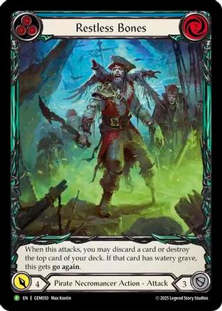Restless Bones (Blue) (GEM050) - GEM Pack 2 Rainbow Foil