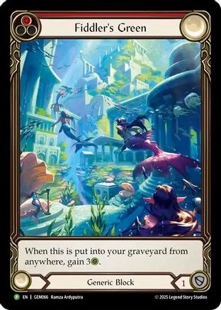 Fiddler's Green (Red) (GEM066) - GEM Pack 2 Rainbow Foil