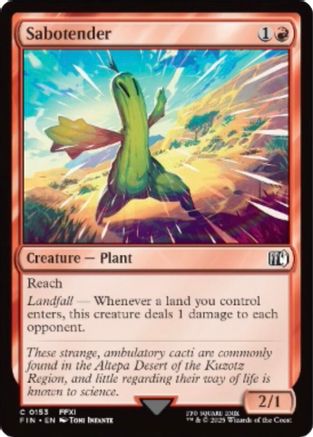 Sabotender (FIN-153) - FINAL FANTASY Foil