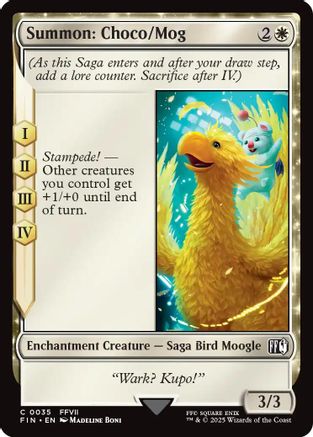 Summon: Choco/Mog (FIN-035) - FINAL FANTASY Foil