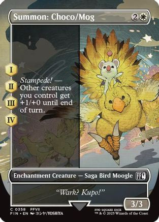 Summon: Choco/Mog (Borderless) (FIN-358) - FINAL FANTASY