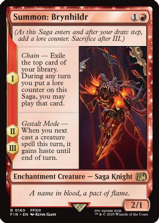 Summon: Brynhildr (FIN-160) - FINAL FANTASY Foil