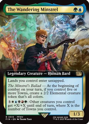 The Wandering Minstrel (Extended Art) (FIN-515) - FINAL FANTASY Foil