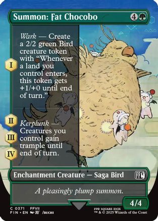 Summon: Fat Chocobo (Borderless) (FIN-371) - FINAL FANTASY