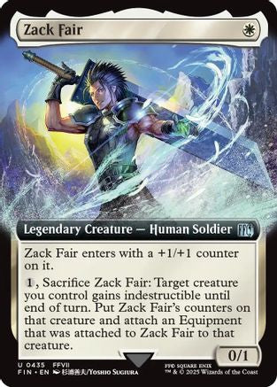 Zack Fair (Extended Art) (FIN-435) - FINAL FANTASY Foil