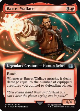 Barret Wallace (Extended Art) (FIN-457) - FINAL FANTASY Foil