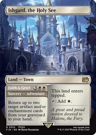 Ishgard, the Holy See (Borderless) (FIN-310) - FINAL FANTASY Foil