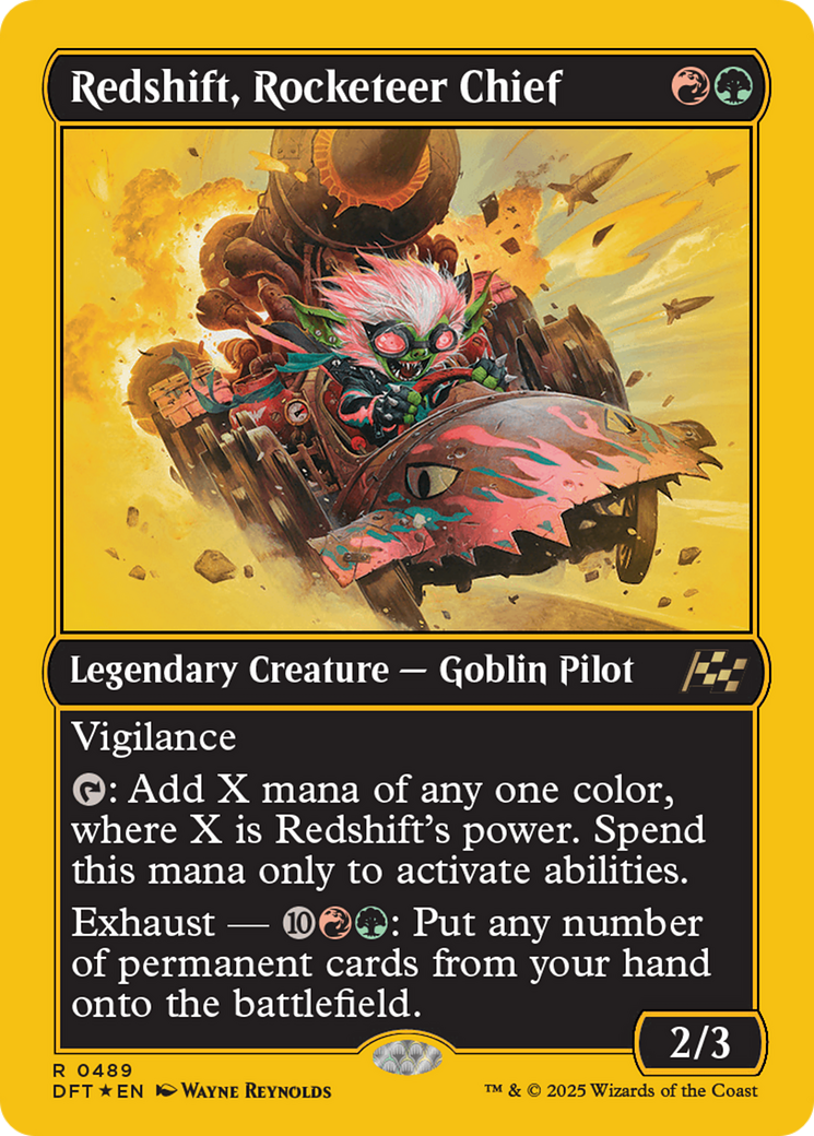 Redshift, Rocketeer Chief (First-Place Foil) (-489) - Aetherdrift
