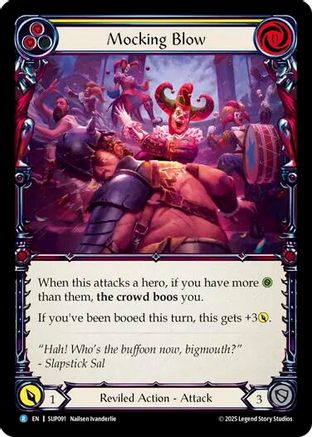 Mocking Blow (Yellow) (SUP091) - Super Slam Rainbow Foil