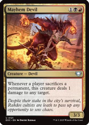 Mayhem Devil (EOC-121) - Commander: Edge of Eternities