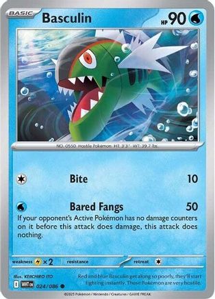 Basculin - 021/086 21 - SV White Flare Reverse Holofoil